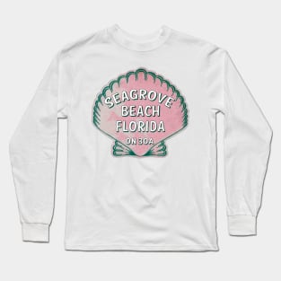 Seagrove Beach Florida 30A Vintage Shell 30 A Long Sleeve T-Shirt